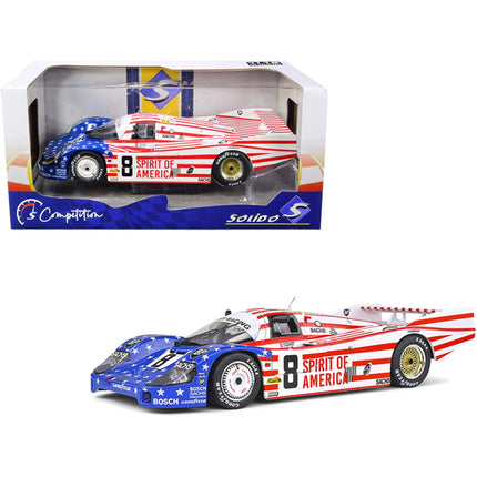 Solido 1/18 Scale Model Car - Porsche 956LH Right Hand Drive #8 Competition Series ,