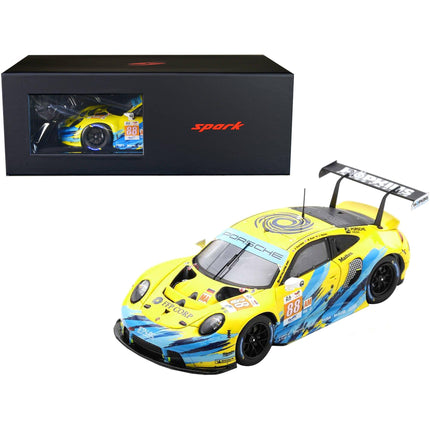 Spark 1/18 Car - Porsche 911 RSR-19 #88 "Dempsey-Proton Racing" with Display Case ,