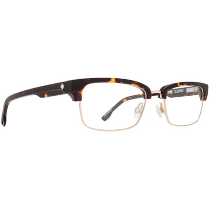 Spy Men's Eyeglasses - Full Rim Dark Tortoise/Gold Metal Frame | SPY LEWIS DK TORTGOLD ,