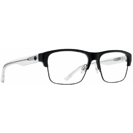 Spy Men's Eyeglasses - Full Rim Square Frame | SPY BRODY 5050 MATT BLACK GLOSS CRYSTAL ,
