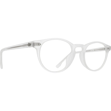Spy Men's Eyeglasses - Matte Crystal Plastic Round Frame | SPY KINGSLEY MATT CRYSTAL ,