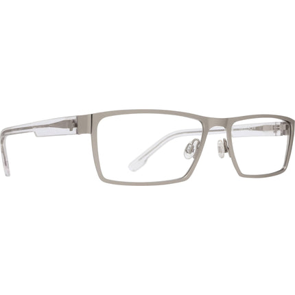 Spy Men's Eyeglasses - Matte Silver/Crystal Frame | SPY NELSON MATT SILVERCRYSTAL ,