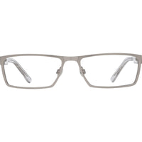 Spy Men's Eyeglasses - Matte Silver/Crystal Frame | SPY NELSON MATT SILVERCRYSTAL ,