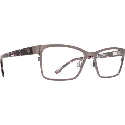 Spy Women's Eyeglasses - Full Rim Frame | SPY SONNY BRUSHED GUNMETALPURPLE CAMO TO ,