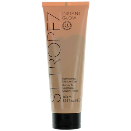 St. Tropez Unisex Face and Body Bronzer - Instant Glow - Medium/Dark, 3.3 oz ,