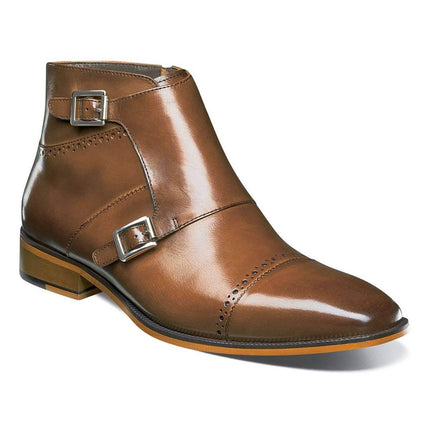 Stacy Adams Men's Boot - Kason Saddle Tan Cap-Toe | 25127 ,
