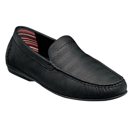 Stacy Adams Men's Shoes - Cirrus Moc Toe Slip On Black | 25359-001 ,