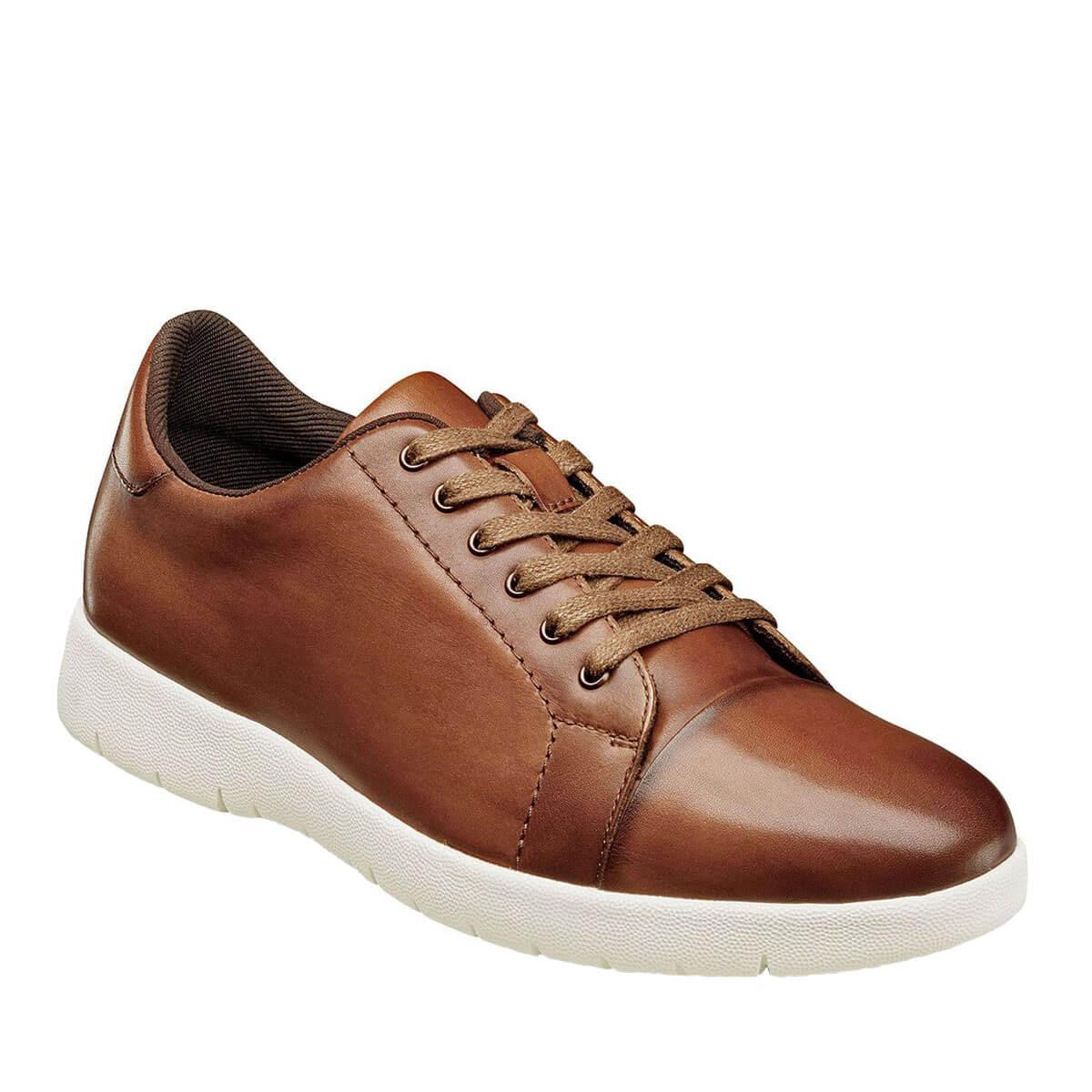 Stacy Adams Sideline Plain Toe Slip on Sneaker Walking Shoes Cognac  Size 11.5 Stacy Adams Beau Men main image 3