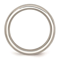 Stainless Steel 4mm December Teal CZ Ring ,