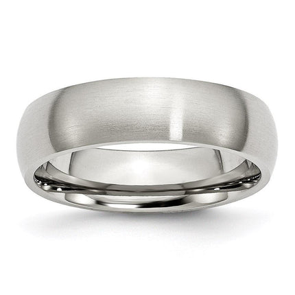 Stainless Steel 6mm Brushed Band ,