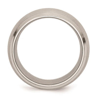 Stainless Steel Beveled Edge 10mm Brushed and Polished Band ,