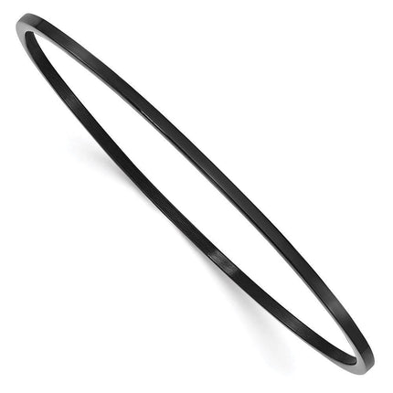 Stainless Steel Black IP Plated Bangle ,