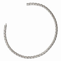 Stainless Steel Brushed and Polished 19in Necklace ,