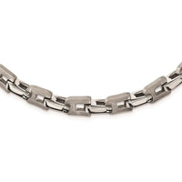 Stainless Steel Brushed and Polished 24in Necklace ,