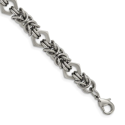 Stainless Steel Brushed and Polished 8.25in Bracelet ,