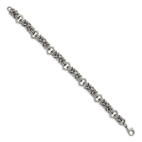 Stainless Steel Brushed and Polished 8.25in Bracelet ,