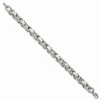 Stainless Steel Brushed and Polished 8.5in Bracelet ,
