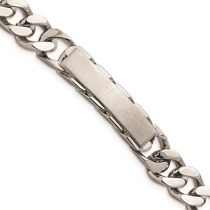 Stainless Steel Brushed and Polished 8.5in ID Bracelet ,