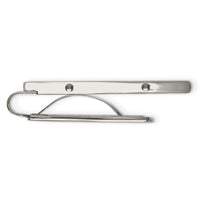 Stainless Steel Brushed and Polished Grey Carbon Fiber Inlay Money Clip ,