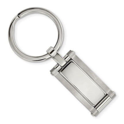 Stainless Steel Brushed and Polished Key Chain ,