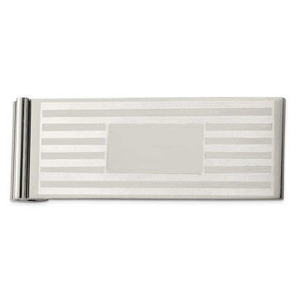 Stainless Steel Brushed and Polished Money Clip ,
