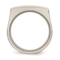 Stainless Steel Brushed and Polished Ring ,