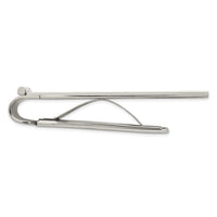 Stainless Steel Brushed and Polished Yellow IP-plated Money Clip ,