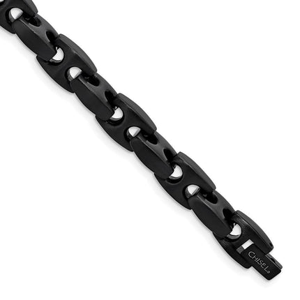 Stainless Steel Brushed Black IP Link Bracelet ,
