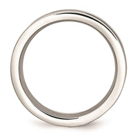 Stainless Steel Brushed Brown IP-plated w/Diamond 8mm Polished Band ,