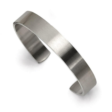 Stainless Steel Brushed Cuff Bangle ,