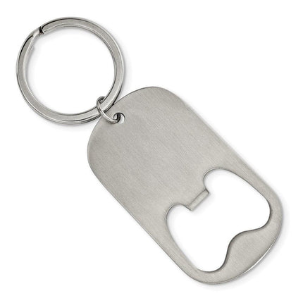 Stainless Steel Brushed Functional Bottle Opener Key Chain ,