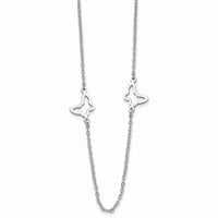 Stainless Steel Butterfly Necklace ,