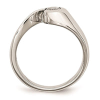 Stainless Steel CZ Ring ,