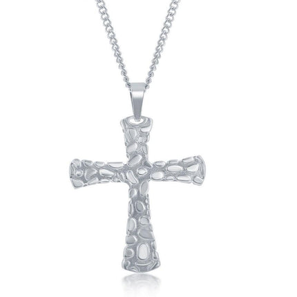 Stainless Steel Designed Cross Pendent with Chain ,