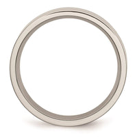 Stainless Steel Flat 6mm Brushed Band ,