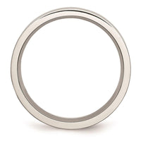 Stainless Steel Grooved 6mm Satin and Polished Band ,