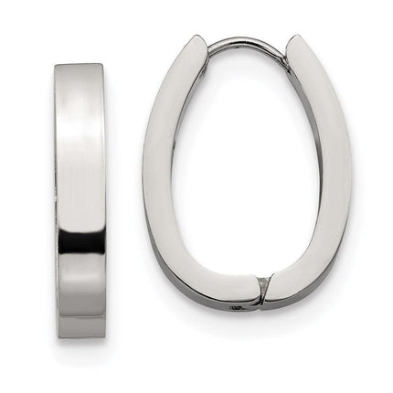 Stainless Steel Hinged Hoop Earrings ,
