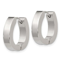 Stainless Steel Hinged Hoop Earrings ,