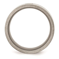 Stainless Steel Matte Black Diamond Band ,