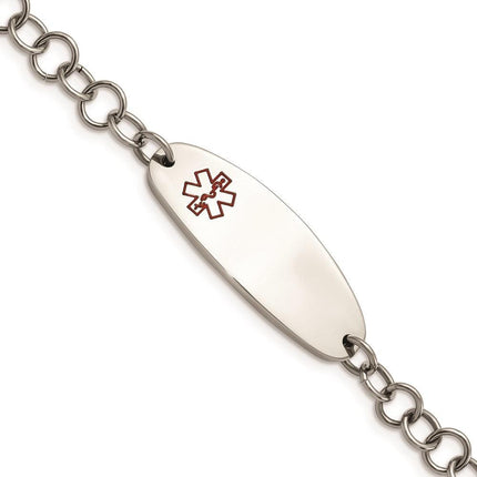 Stainless Steel Medical Jewelry 7.25in Bracelet ,