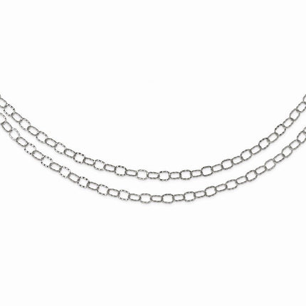 Stainless Steel Multi Chain 28in Layered Necklace ,