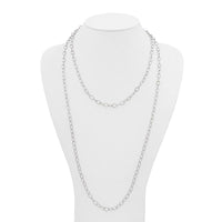 Stainless Steel Multi Chain 28in Layered Necklace ,