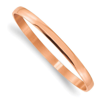 Stainless Steel Pink IP-plated Bangle ,