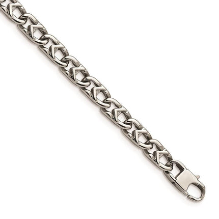 Stainless Steel Polished 6mm Bracelet ,