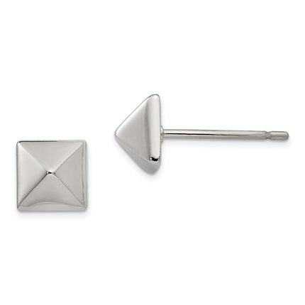 Stainless Steel Polished 6mm Stud Post Earrings ,
