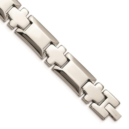Stainless Steel Polished 8.5in Link Bracelet ,