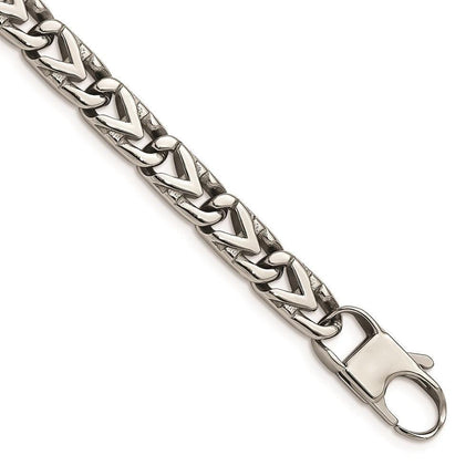 Stainless Steel Polished 8mm Bracelet ,