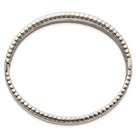 Stainless Steel Polished 9.25mm Hinged Bangle ,