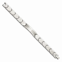 Stainless Steel Polished and Brushed ID 8.25in Bracelet ,