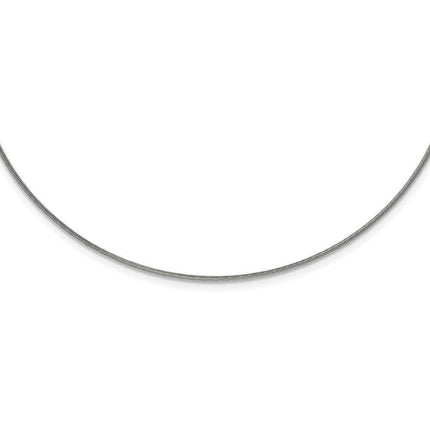 Stainless Steel Polished and Textured Necklace ,